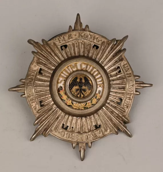 Prussian Garde Officers Shako for Jäger or MG Battalion Front Plate Visuel 1 principal